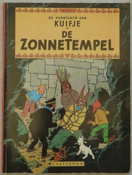 Strip Boek, De Avonturen Van Kuifje, De Zonnetempel, Casterman, 1966.(Nr.1) - 0