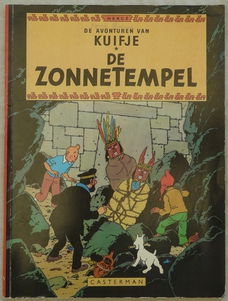 Strip Boek, De Avonturen Van Kuifje, De Zonnetempel, Casterman, 1966.(Nr.1)