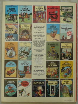 Strip Boek, De Avonturen Van Kuifje, De Zonnetempel, Casterman, 1966.(Nr.1) - 3