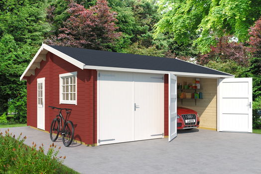 Tuinhuis houten garage Falkland: 575 x 575 cm - 3