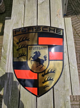 porsche emaille bord - 0