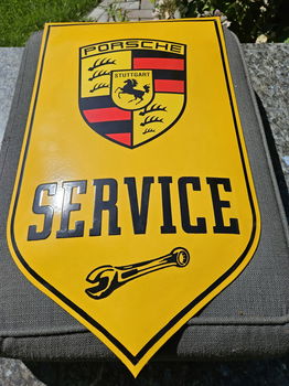 emaille schild porsche - 0