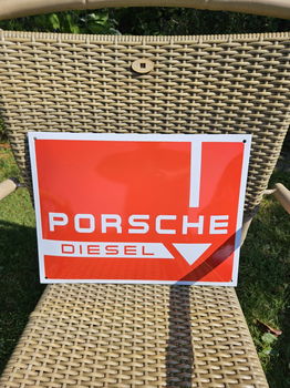 porsche emaille bord - 0