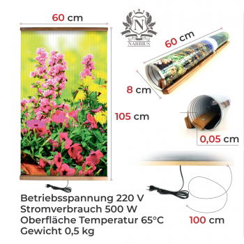 Infrarood verwarmer 500watt, Palmbomen - 3