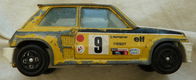 Modelauto, Bburago, Schaal 1:43, Renault R5 Turbo (Monte Carlo No.9), Mfr Code: 4160, 1980s.(Nr.1) - 6 - Thumbnail