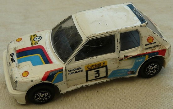 Modelauto, Bburago, Schaal 1:43, Peugot 205 Turbo 16 (No.3), Mfr Code: 4123, 1980s.(Nr.1) - 0