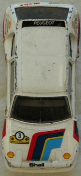 Modelauto, Bburago, Schaal 1:43, Peugot 205 Turbo 16 (No.3), Mfr Code: 4123, 1980s.(Nr.1) - 1