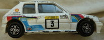 Modelauto, Bburago, Schaal 1:43, Peugot 205 Turbo 16 (No.3), Mfr Code: 4123, 1980s.(Nr.1) - 6 - Thumbnail