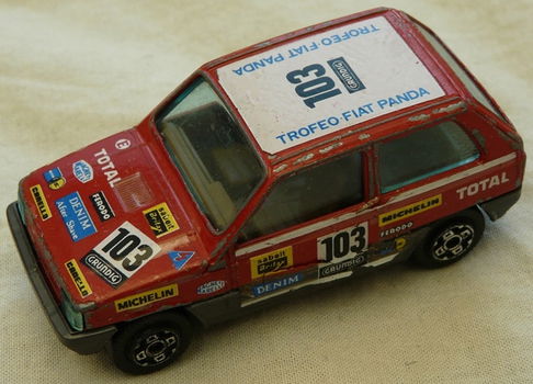 Modelauto, Bburago, Schaal 1:43, Fiat Panda 45 Rally (No.103), Mfr Code: 4147, 1980s.(Nr.1) - 0