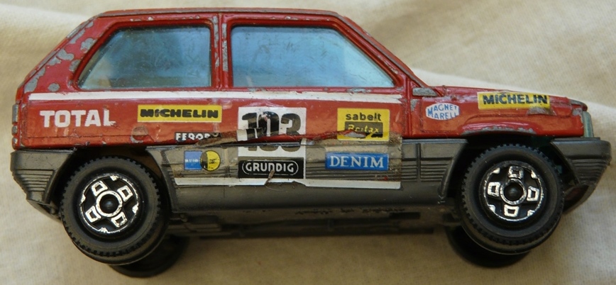 Modelauto, Bburago, Schaal 1:43, Fiat Panda 45 Rally (No.103), Mfr Code: 4147, 1980s.(Nr.1) - 5