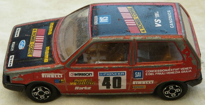 Modelauto, Bburago, Schaal 1:43, Fiat Uno (No.40), Mfr Code: 4119, 1980s.(Nr.1) - 3