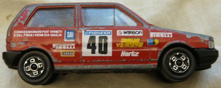 Modelauto, Bburago, Schaal 1:43, Fiat Uno (No.40), Mfr Code: 4119, 1980s.(Nr.1) - 6