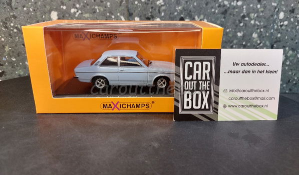 Opel Kadett C Limousine blauw 1:43 Maxichamps max034 - 5