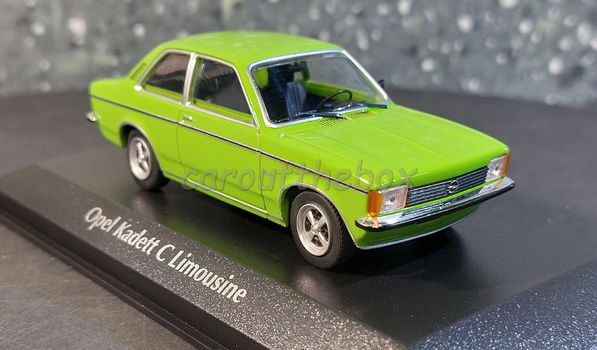 Opel Kadett C Limousine groen 1:43 Maxichamps max035 - 0