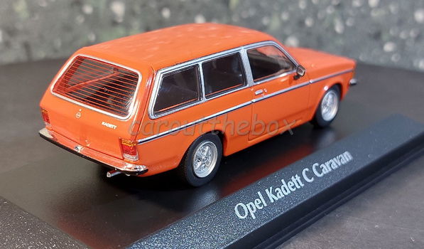 Opel Kadett C Caravan rood 1:43 Maxichamps max036 - 2