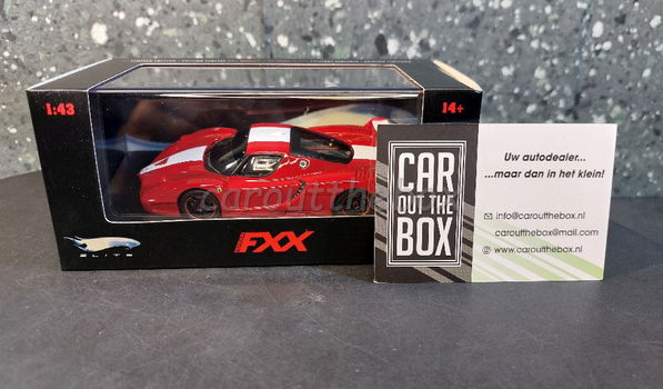 Ferrari FXX 2006 rood 1:43 Hotwheels Elite H401 - 5