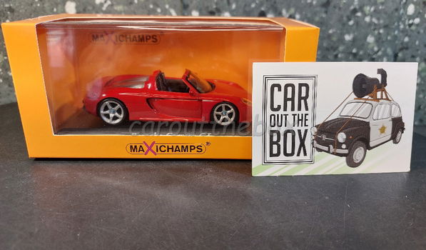 Porsche Carrera GT rood 1:43 Maxichamps max038 - 4