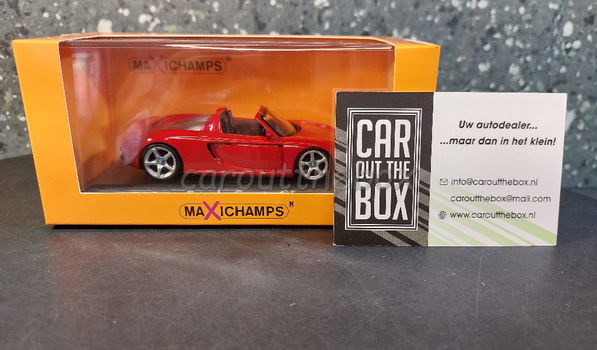 Porsche Carrera GT rood 1:43 Maxichamps max038 - 5