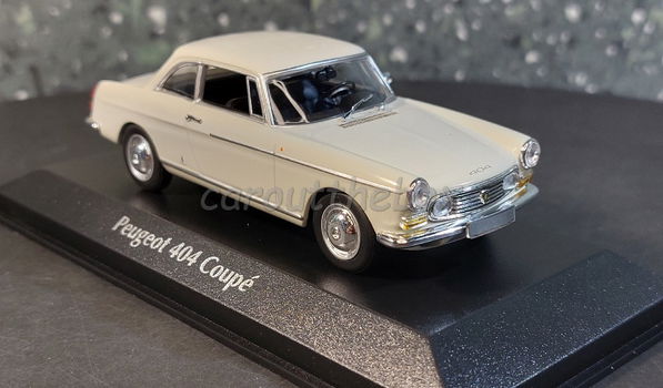 Peugeot 404 Coupé wit 1:43 Maxichamps max044 - 0