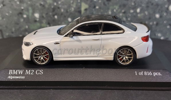 BMW M2 CS wit 1:43 Minichamps Mi108 - 1