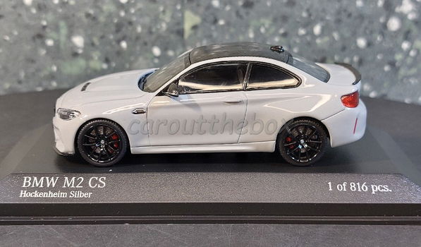 BMW M2 CS grijs 1:43 Minichamps Mi109 - 1