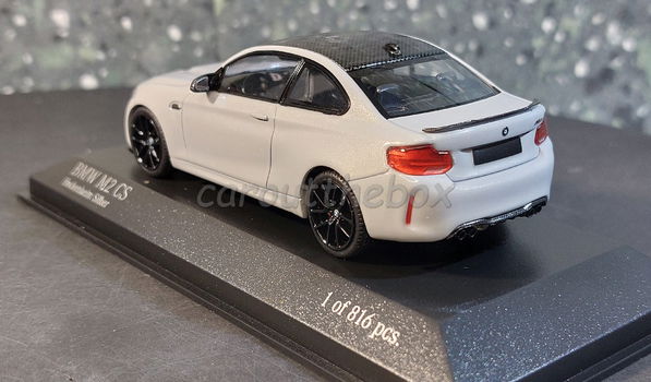 BMW M2 CS grijs 1:43 Minichamps Mi109 - 2