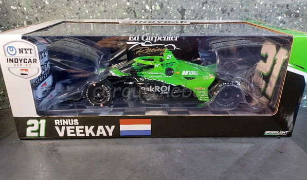 Ed Carpenter Dallara #21 Rinus Veekay 1:18 Greenlight G414 - 3