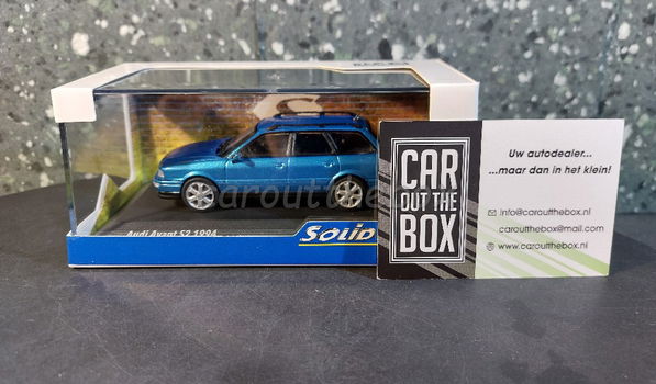 Audi Avant S2 1994 blauw 1:43 Solido Sol093 - 5