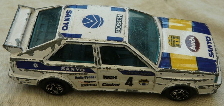 Modelauto, Bburago, Schaal 1:43, Audi Quattro Sanyo (No.4), Mfr Code: 4159, 1980s.(Nr.1) - 5