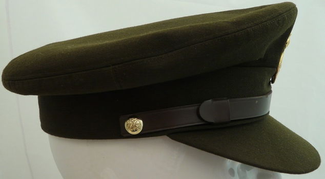 Pet, Uniform, DT63 (Dagelijks Tenue), Manschappen, Koninklijke Landmacht, maat: 57, jaren'60/'70.(2) - 2