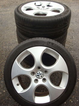 17''Originele GTI Velgen en Banden Steek 5x112 - 4