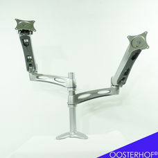 Ergotron® LX Dual Desk Mount Monitor Arm Silver #10