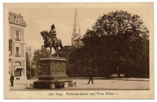 Den Haag Ruiterstandbeeld voor Prins Willem 1 (1931) - 0