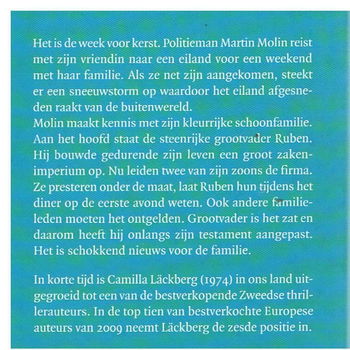 Camilla Lackberg = Sneeuwstorm en amandelgeur - 1