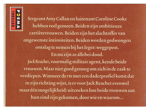 GERESERVEERD Lee Child = De bezoeker (Jack Reacher) - 1