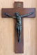 Kruis met metalen Christus - Circa 50,4 cm - 0 - Thumbnail