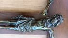 Kruis met metalen Christus - Circa 50,4 cm - 1 - Thumbnail