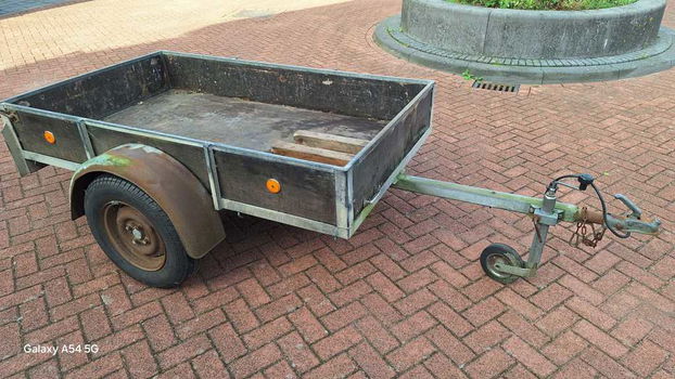 Aanhangwagen (bakwagen) 750 Kg enkelasser. - 4