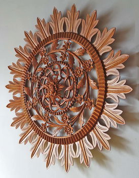 Rosette, wood carving. - 0