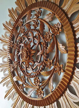 Rosette, wood carving. - 2