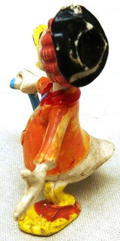 Figure, PVC, Guus Geluk / Gladstone Gander (Black Hat & Orange Jacket), Disney, Heimo, 1960s.(1) - 1