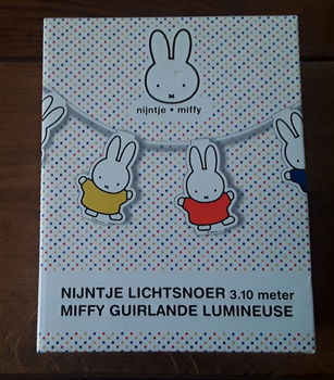 Nijntje + Miffy lichtsnoer- 3,1 meter - ledverlichting - nieuw in doos - 0