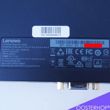 Lenovo ThinkPad OneLink+ Dock DU9047S1 + adapter 4K - 7