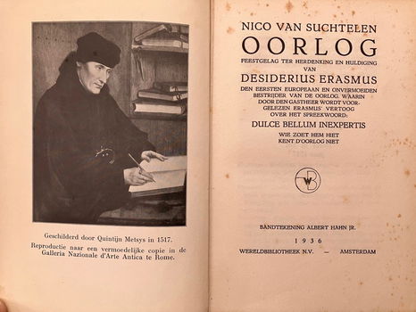 Oorlog, feestgelag ter ere van Erasmus - Nico van Suchtelen - 1