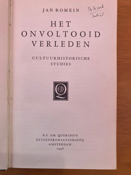 Het onvoltooid verleden - Jan Romein - 1