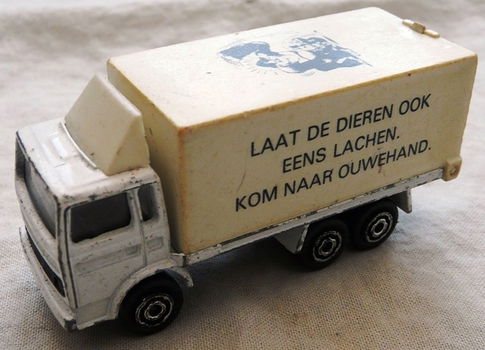 Modelauto, Majorette, Schaal 1:100, No.214 - Saviem SM Europe Container – Ouwehand, 1980s.(1) - 0