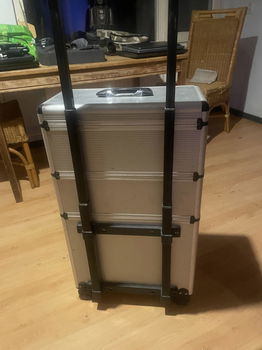 Verstelbare aluminium Kappers trolley op wielen - 1