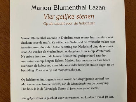 Vier gelijke stenen - Marion Blumenthal Lazan - 2