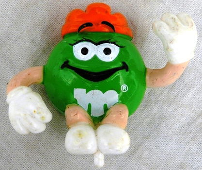 Figure / Figuur, Promotie, M&M Candy Green, M&Ms, 1990s.(Nr.1) - 0