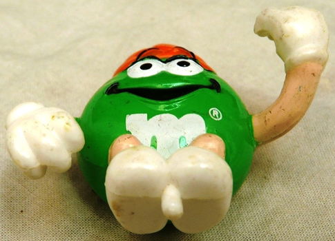 Figure / Figuur, Promotie, M&M Candy Green, M&Ms, 1990s.(Nr.1) - 2